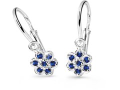 Cutie Jewellery Dětské náušnice z bílého zlata C2746-10-X-2 modrá
