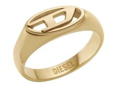 Diesel Fashion pozlacený prsten s&nbsp;logem DX1588710 62 mm