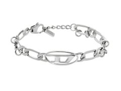 Diesel Moderní unisex náramek D Logo DX1599040