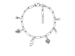 Diesel Moderní ocelový náramek s&nbsp;přívěsky DX1604040