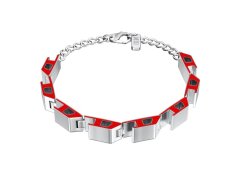 Diesel Originální unisex náramek z oceli D Logo DX1690040