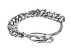 Diesel Výrazný dvojitý unisex náramek z oceli DX1550040