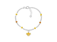 Disney Slušivý stříbrný náramek Lion king Mini BS00105SL-47.CS