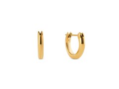 Daniel Wellington Elegantní pozlacené kruhy z oceli Arch DW0040194 0,9 cm