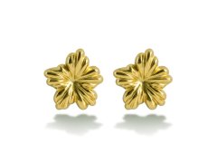 Emily Westwood Designové pozlacené náušnice Kytičky EWE260779G