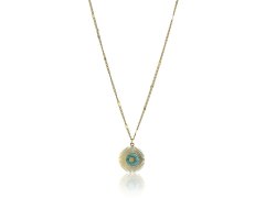 Emily Westwood Jedinečný pozlacený náhrdelník s tyrkysem EWN23052G