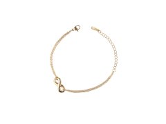 Emily Westwood Něžný pozlacený náramek Nekonečno EWB250375G