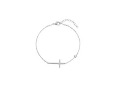 Emily Westwood Něžný náramek z&nbsp;oceli s&nbsp;křížkem EWB260608S