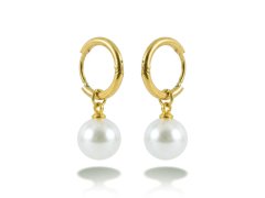 Emily Westwood Pozlacené náušnice s&nbsp;perlou 2v1 Emvora EWE260825G