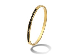 Emily Westwood Pevný náramek s&nbsp;černými krystaly Vera EWB250394G