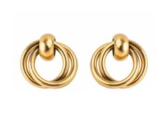 Emily Westwood Pozlacené visací náušnice Aurora EWE250193G