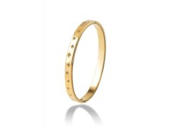 Emily Westwood Pozlacený pevný náramek s&nbsp;krystaly Freya EWB250402G