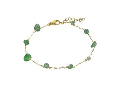 Emily Westwood Slušivý pozlacený náramek s&nbsp;achátem EWB23022G