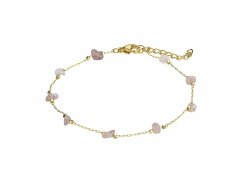 Emily Westwood Slušivý pozlacený náramek s&nbsp;růženínem EWB23021G