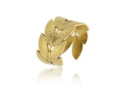 Emily Westwood Slušivý pozlacený prsten z oceli Mary EWR23025G