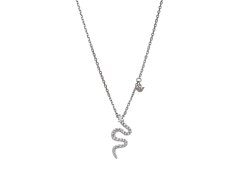 Emporio Armani Dámský stříbrný náhrdelník Had se zirkony EG3611040