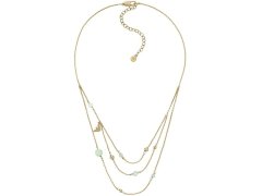 Emporio Armani Jemný pozlacený náhrdelník s&nbsp;aventurinem EGS3225710