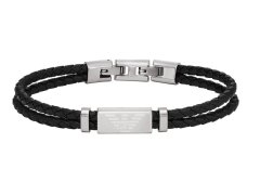Emporio Armani Módní kožený náramek EGS3122040