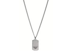Emporio Armani Ocelový náhrdelník pro muže Eagle Logo EGS3125040
