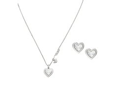 Emporio Armani Originální perleťový set šperků EGS3228SET (náhrdelník, náušnice)