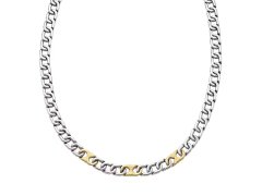 Emporio Armani Pánský výrazný bicolor náhrdelník EGS3297040