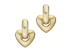 Emporio Armani Pozlacené náušnice 2v1 se srdíčky EGS3266710