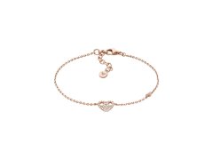 Emporio Armani Romantický pozlacený náramek se zirkony EG3649221
