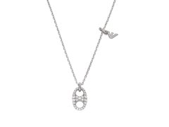 Emporio Armani Slušivý stříbrný náhrdelník pro ženy EG3630040