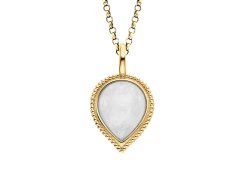 Engelsrufer Pozlacený náhrdelník s měsíčním kamenem Pure Drop ERN-PUREDROPMOG (řetízek, přívěsek)