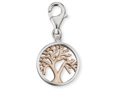 Engelsrufer Stříbrný bicolor přívěsek na náramek Strom života ERC-LILTREE-BI