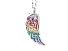 Engelsrufer Stříbrný náhrdelník s andělským křídlem ERN-WING-ZIM