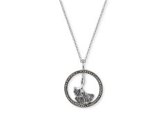 Engelsrufer Krásný stříbrný náhrdelník s markazity ERN-GINKGO-MA (řetízek, přívěsek)