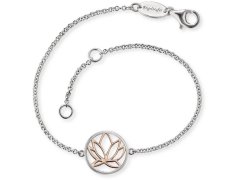 Engelsrufer Stříbrný náramek s lotosovým květem ERB-LILLOTUS-BI