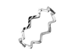 Evolution Group - Pavona Elegantní stříbrný prsten vlnky s ozdobným prolisováním 65008 52 mm
