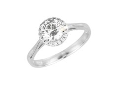 Evolution Group - Pavona Luxusní stříbrný prsten s čirými zirkony 15008.1 crystal 52 mm