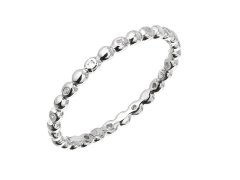 Evolution Group - Pavona Minimalistický stříbrný prsten se zirkony 15005.1 crystal 53 mm