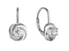 Evolution Group - Pavona Módní stříbrné náušnice se zirkonem 11507.1 crystal