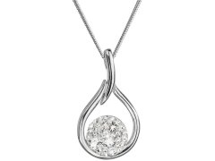 Evolution Group Nadčasový stříbrný náhrdelník s krystaly Swarovski 32075.1 (řetízek, přívěsek)
