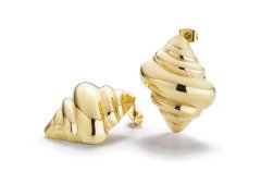 Evolution Group - Pavona Originální pozlacené náušnice z oceli CROISSANT