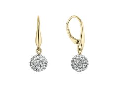 Evolution Group - Pavona Pozlacené náušnice Kuličky s&nbsp;krystaly Swarovski 31326.1