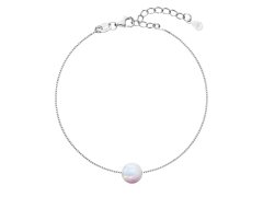 Evolution Group - Pavona Půvabný náramek s&nbsp;bílým syntetickým opálem 13019.1