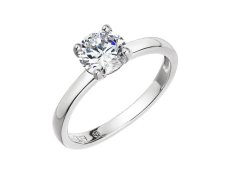 Evolution Group - Pavona Stříbrný prsten se zirkonem 15004.1 crystal 58 mm