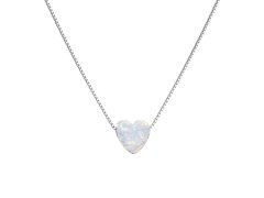 Evolution Group - Pavona Romantický náhrdelník se syntetickým opálem 12048.1