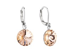 Evolution Group - Pavona Slušivé visací náušnice s krystaly Swarovski 51078.3 light peach