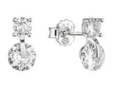 Evolution Group - Pavona Elegantní stříbrné náušnice se zirkony 11432.1 crystal