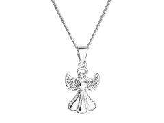 Evolution Group - Pavona Stříbrný náhrdelník Andělíček s krystalem Swarovski 32077.1