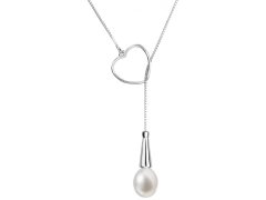 Evolution Group Stříbrný náhrdelník s pravou perlou Pavona 22026.1