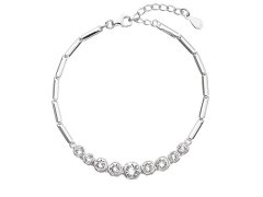 Evolution Group - Pavona Stříbrný náramek s krystaly Swarovski 33111.1