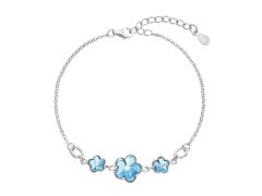 Evolution Group - Pavona Stříbrný náramek s&nbsp;krystaly Swarovski Blue 33112.3