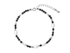 Evolution Group - Pavona Stříbrný náramek s&nbsp;perlami a&nbsp;spinely 13113.3